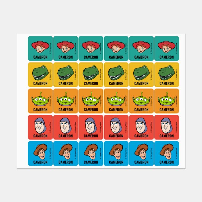 Personalized Toy Story | Back to School Labels (Sheet)