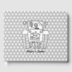 Personalized Tractor Country Farm Wedding Guest Book
