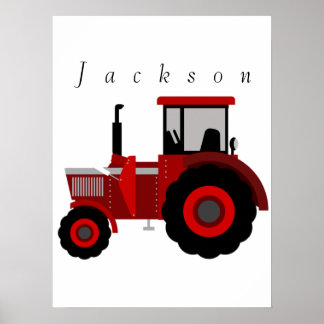 Personalized Tractor Poster
