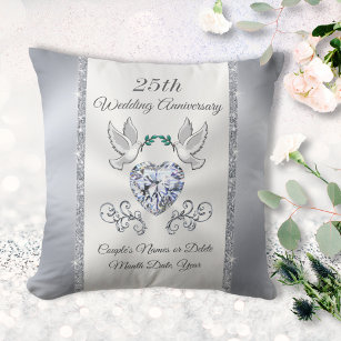 Anniversary Pillows Cushions Zazzle CA