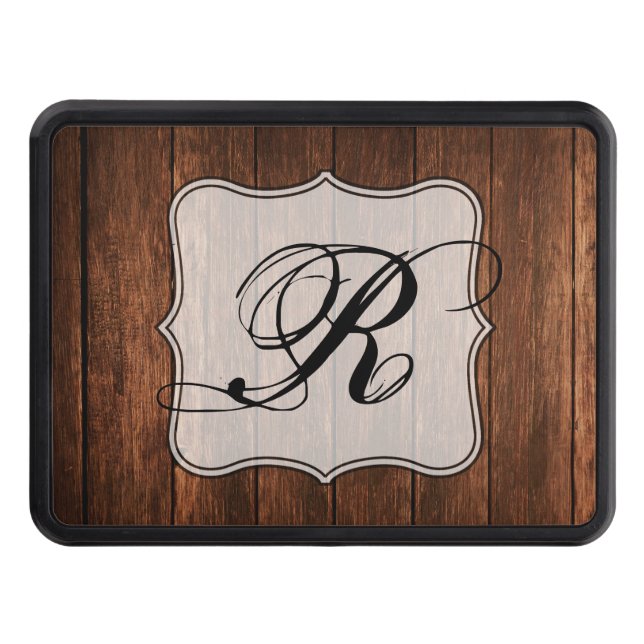 Personalized Trailer Hitch Barn Wood Country Rusti Trailer Hitch Cover (Front)