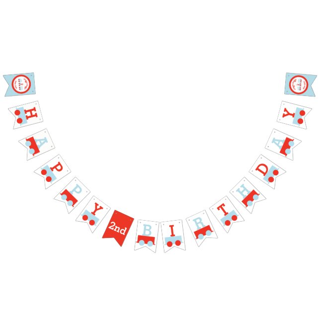 Personalized Train Birthday Banner (All)