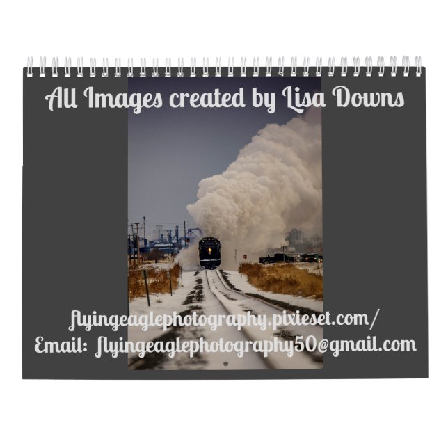 Personalized Train Calendar (Back)