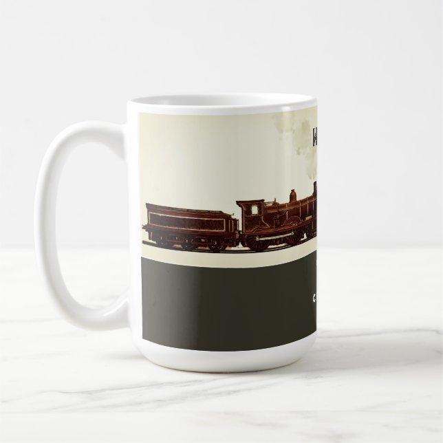 Personalized Train Lover Coffee Mug (Left)