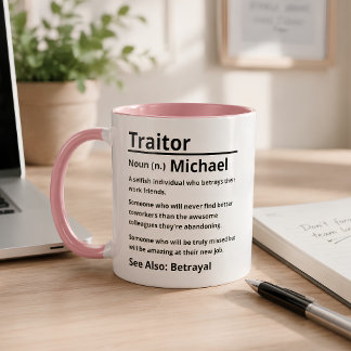 Personalized Traitor Definition Mug