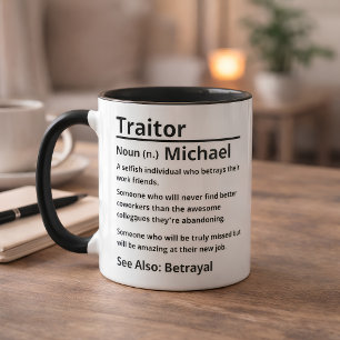 Personalized Traitor Definition Mug