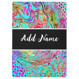 Personalized Tranquillity Abstract Fluid Art   Clipboard