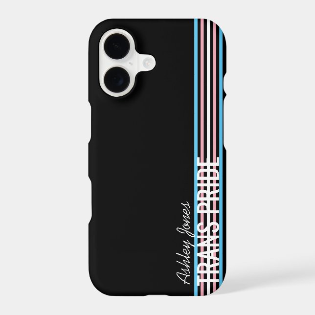 Personalized Trans Pride Stripes LGBT Customized (Back)