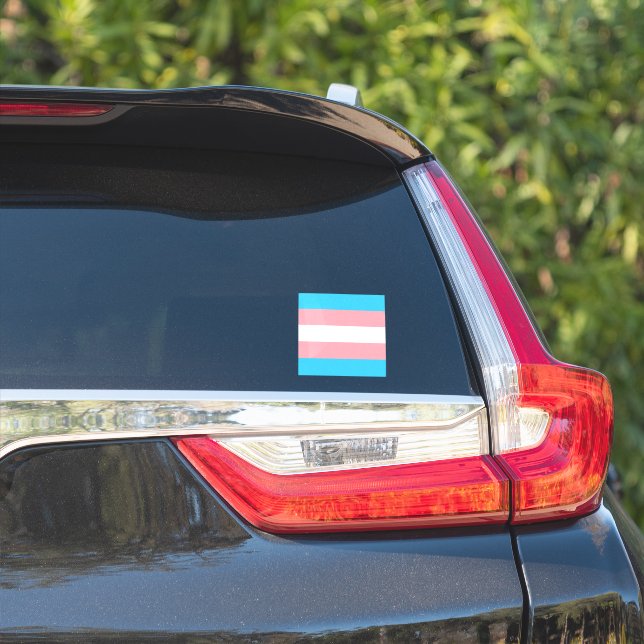 Personalized Transgender Flag (Car Side)