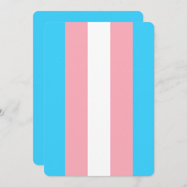 Personalized Transgender Flag (Front/Back)