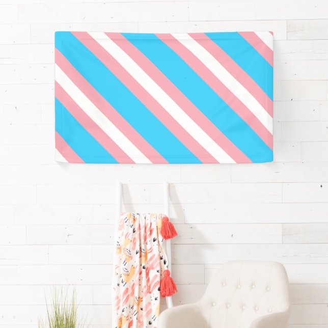 Personalized Transgender Flag Banner (Insitu)