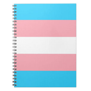 Personalized Transgender Flag Notebook