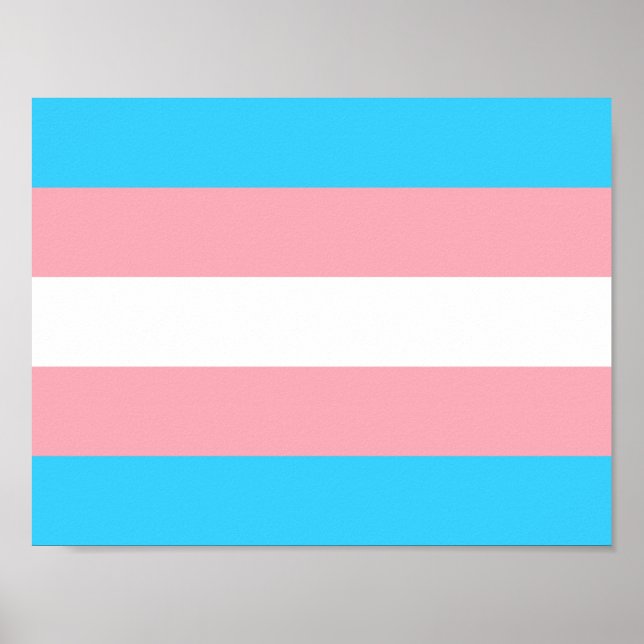 Personalized Transgender Flag Poster (Front)