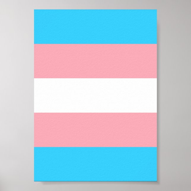 Personalized Transgender Flag Poster (Front)
