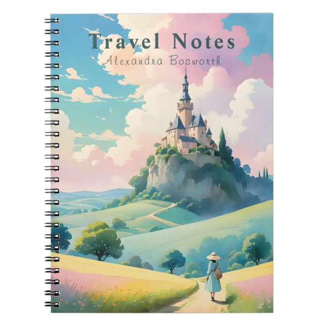 Personalized  Travel France Notebook  (Front)