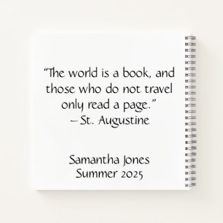 Personalized Travel Journal | Custom Adventure Boo
