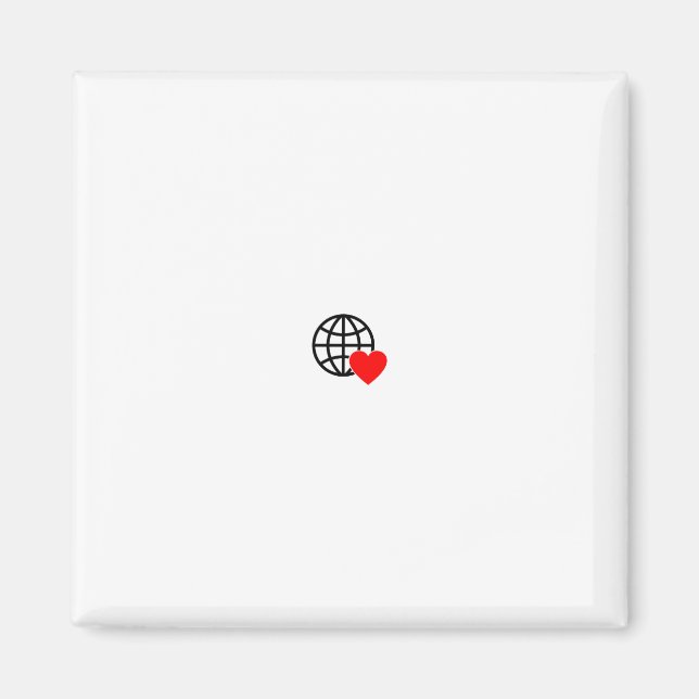 Personalized Travel Lover Magnet (Front)