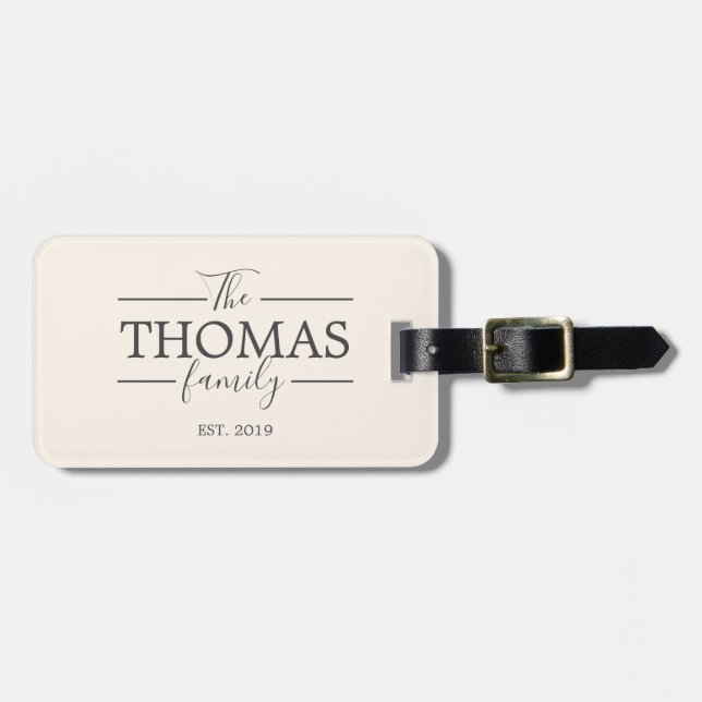 Personalized Travel Luggage VacationTag Luggage Tag (Front Horizontal)