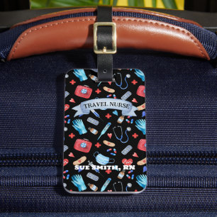 Personalized Travel Nurse Gift Work  Luggage Tag