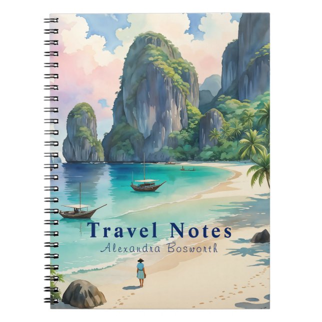 Personalized Travel Philippines Notebook - (Front)