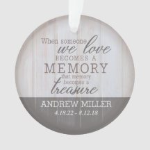 Personalized Treasured Memory Acrylic Ornament