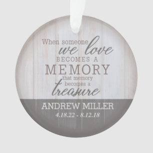 Personalized Treasured Memory Acrylic Ornament