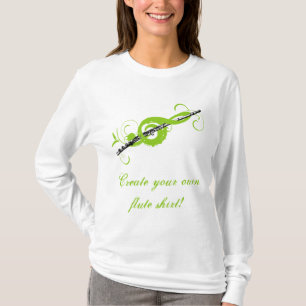 Personalized Treble Clef & Flute T-Shirt