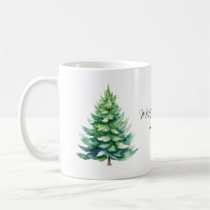 Personalized Tree Christmas Coffee Mug