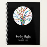 Personalized Tree of Life Black 2022  Planner<br><div class="desc">Personalized Tree of Life 2022 Planner. 
This stylish Planner is decorated with a Tree of Life design in rainbow colours on a black background.
Easily customizable with your name and year.
Because we create our own artwork you won't find this exact image from other designers.</div>