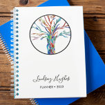 Personalized Tree of Life Planner<br><div class="desc">Personalized Tree of Life 2022 Planner.
This stylish Planner is decorated with a Tree of Life design in rainbow colours.
Easily customizable with your name and year.
Because we create our own artwork you won't find this exact image from other designers.</div>