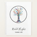 Personalized Tree of Life Planner<br><div class="desc">This stylish Planner is decorated with a Tree of Life mosaic design which was made of fragments of brightly coloured glass. 
Easily customizable with your name and the year.
Because we create our own artwork you won't find this exact image from other designers.
Original Mosaic © Michele Davies.</div>