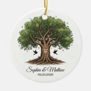 Personalized Tree of Life Wedding Ornament