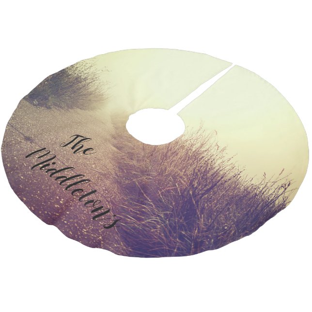 Personalized Tree Skirt Sunrise Pathway Walkway Pa (Angled)