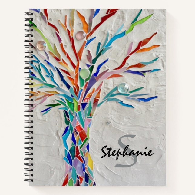 Personalized Tree Spiral Notebook (Front)