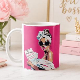 Personalized Trendy Birthday Queen Coffee Mug