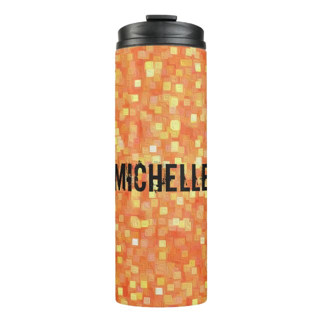 Personalized Trendy Stylish Unique Pattern Thermal Tumbler (Front)