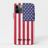 Personalized Trendy USA Flag