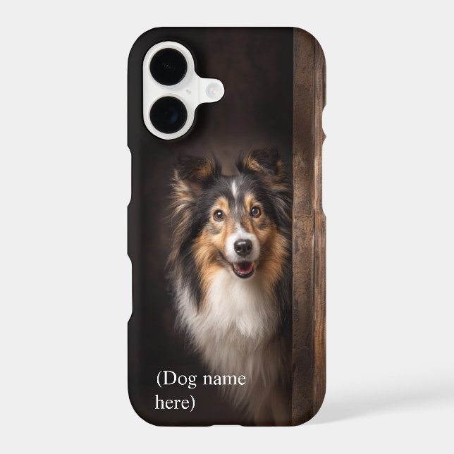 Personalized Tri-Color Sheltie Portrait (Verso)