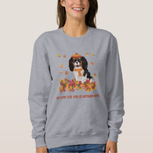 Personalized Tri Coloured Cavalier Spaniel Sweat Sweatshirt