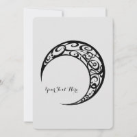 Personalized Tribal Moon Symbol
