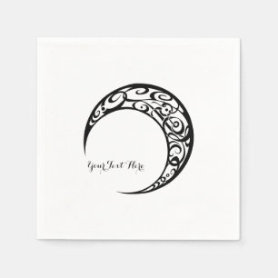 Personalized Tribal Moon Symbol Napkin