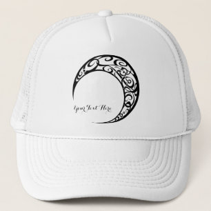 Personalized Tribal Moon Symbol Trucker Hat