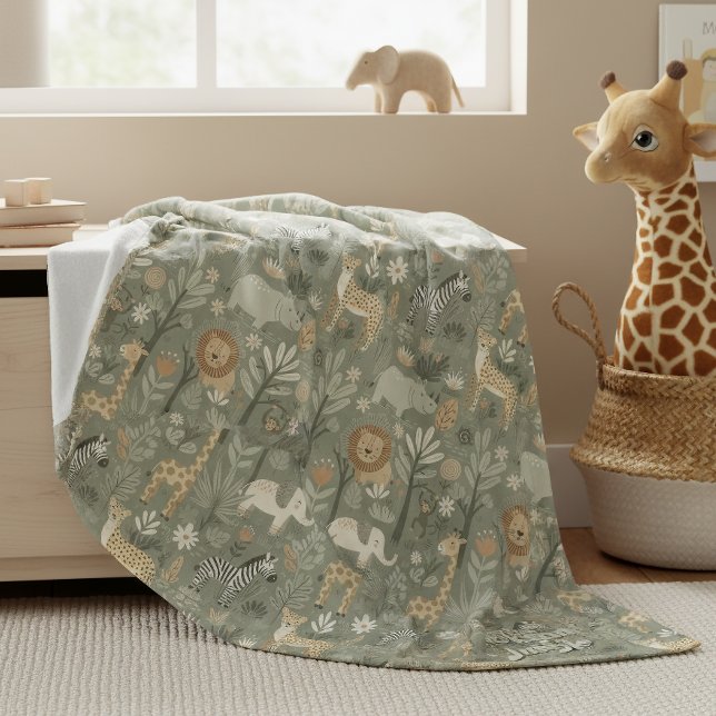 Personalized Tribal Safari Jungle ID1260 Fleece Blanket (Creator Uploaded)