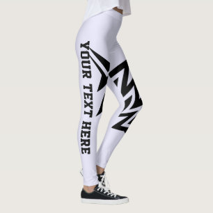 Personalized Tribal Star Design Lavender Leggings