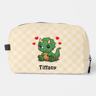 Personalized Triceratops Dinosaur Pencil Pouch