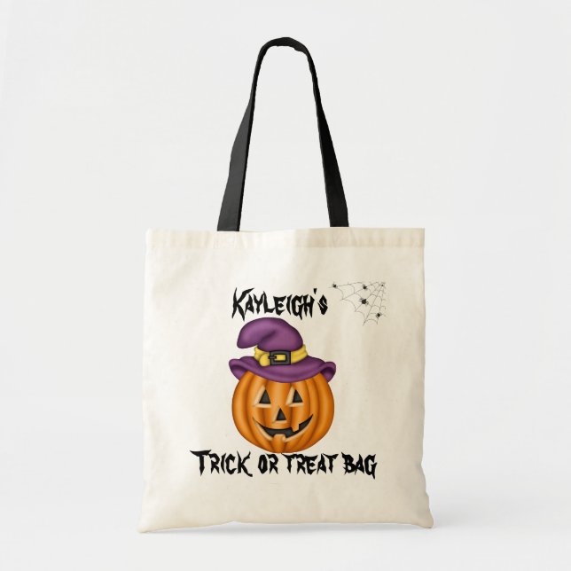 Personalized trick or treat bag (Front)