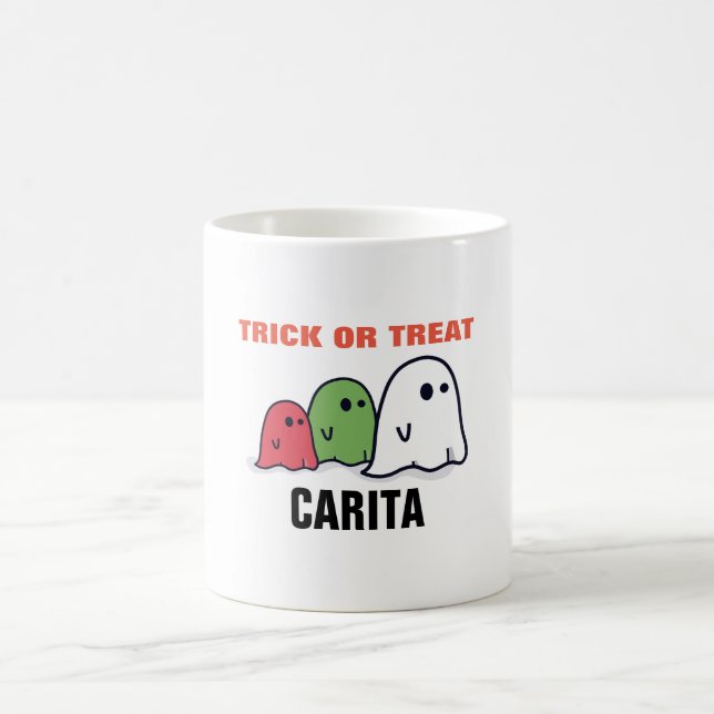 Personalized Trick Or Treat Coffee Mug (Center)
