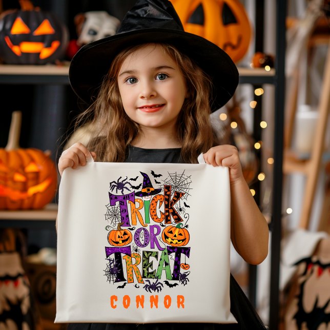 Personalized Trick or Treat Halloween Candy bag (Creator Uploaded)