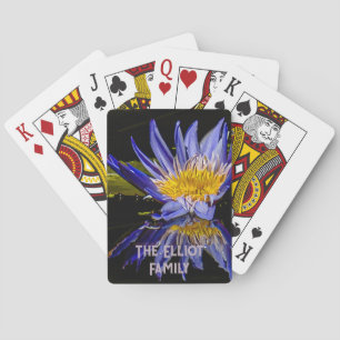 Personalized "Tropic Orchid" Playing Cards