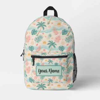 Personalized Tropical Beach Backpack